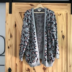 Hayden Leopard Oversized Cardigan